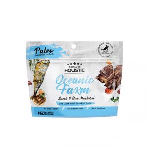 Absolute Holistic Air Dried Cat Treats Oceanic Farm Blue Mackerel And Lamb 50g