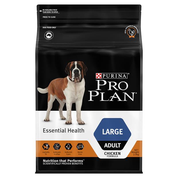 Pro Plan Adult Essential Health Large Breed Chicken Dry Dog Food 2.5kg