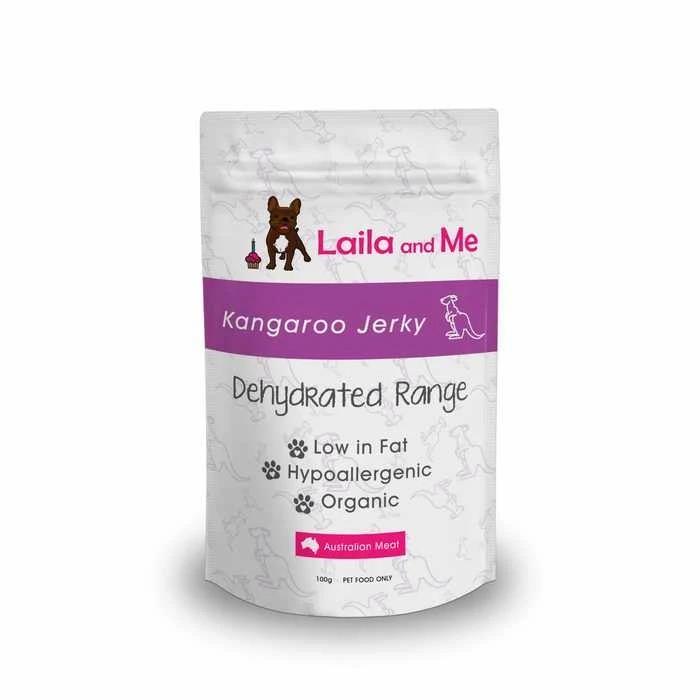 Laila & Me Australian Dehydrated Kangaroo Jerky Dog Treat 140g