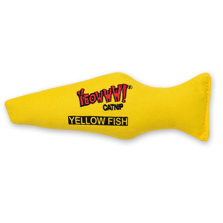 Yeowww! Cat Toys with Pure American Catnip - Yellow Fish
