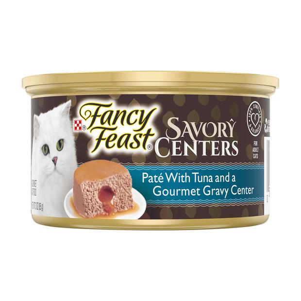 Fancy Feast Savoury Centers Pate Tuna Gourmet Gravy Wet Cat Food 24 X 85g
