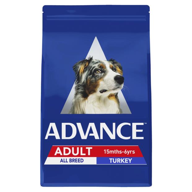Advance Adult All Breed Dry Dog Food Turkey 3kg