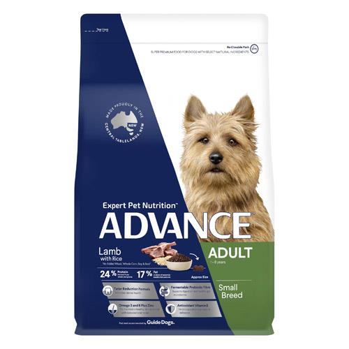 Advance Adult Small Breed Lamb With Rice Dry Dog Food 3 Kgs