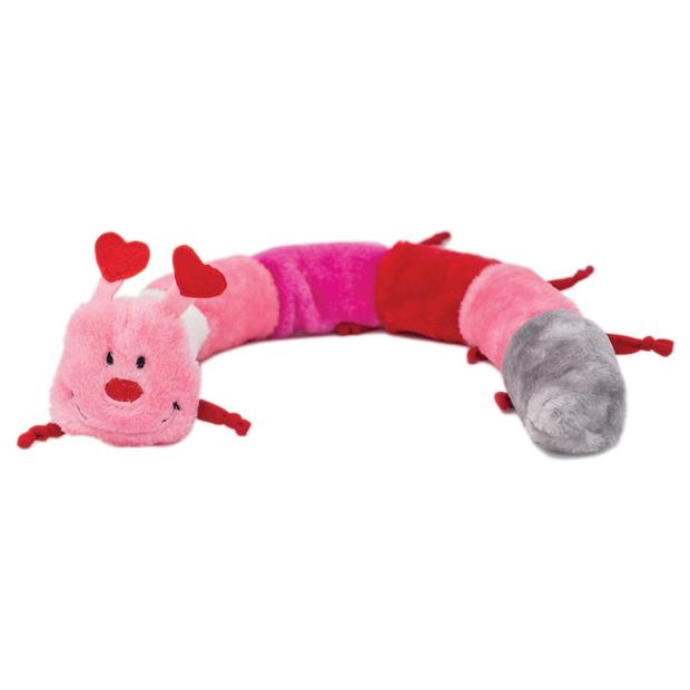 Zippypaws Caterpillar Deluxe With Blaster Squeaky Dog Toy Pink Each