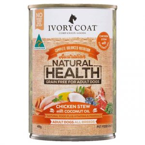 Ivory Coat Chicken With Coconut Oil Stew Canned Dog Food 400g