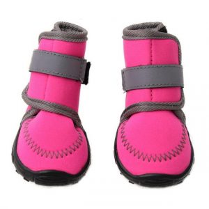 Doggytopia Neoprene Dog Shoes Red Rose Size 2