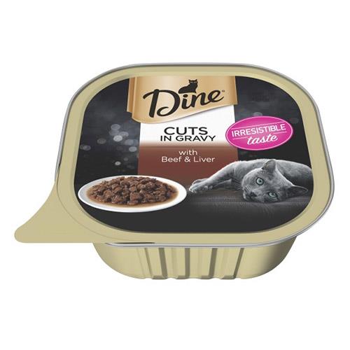 Dine Cat Adult Multipack Beef And Liver 85g X 7 Cans 6 Pack