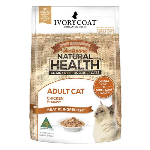Ivory Coat Cat Adult Grain Free Chicken In Gravy 85g X 12 Pouches 1 Pack