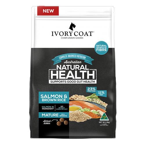 Ivory Coat Dog Mature Salmon And Brown Rice 2.5 Kg