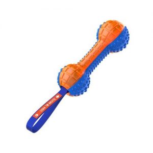 Homepage 2 GiGwi Push to Mute Dumbbell Blue/Orange