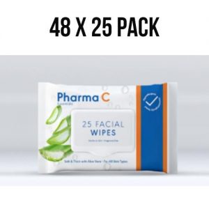 Homepage 3 Pharma C Aloe Vera Facial Wipes 48 x 25 pack