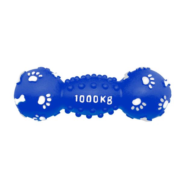 Paws For Life Rubber Squeaking Dumbbell Medium