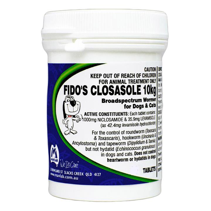 Fido's Closasole For Dogs And Cats 10 Tablets