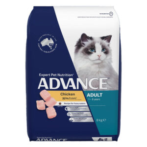 Advance Adult Chicken Recipe For Fussy Eaters Dry Cat Food 8 Kg