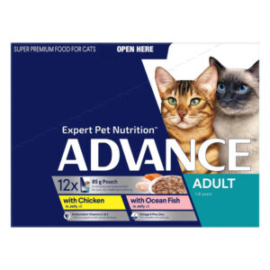 Advance Adult Multi Variety In Jelly Wet Cat Food 85gm 12 Pack