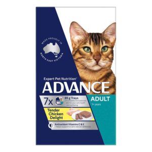 Advance Adult Tender Chicken Delight Wet Cat Food 85gm 7 Pack