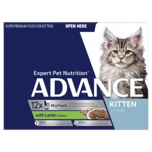 Advance Kitten Lamb In Gravy Wet Cat Food Pouches