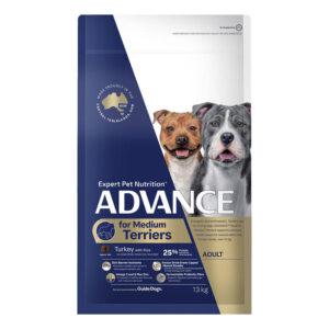 Advance Terriers Adult Medium Breed Turkey With Rice Dry Dog Food 13 Kg