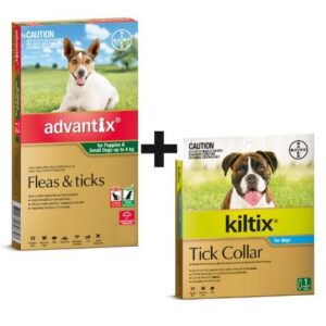 Advantix and Kiltix Bundle for Puppies / Small under 4kg Green 6...