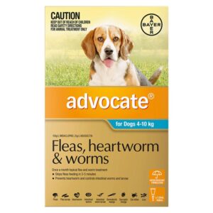 Advocate For Dogs 4 To 10 Kg (Medium Dogs) Aqua 12 Doses