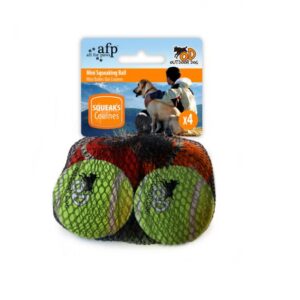 Afp Mini Squeaking Dog Tennis Balls