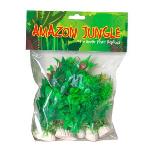 Amazon Jungle Plants Mixed Plastic Plants