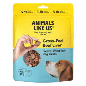 Animals Like Us Grass-Fed Beef Liver Freeze-Dried Raw Dog Treats 85 Gm