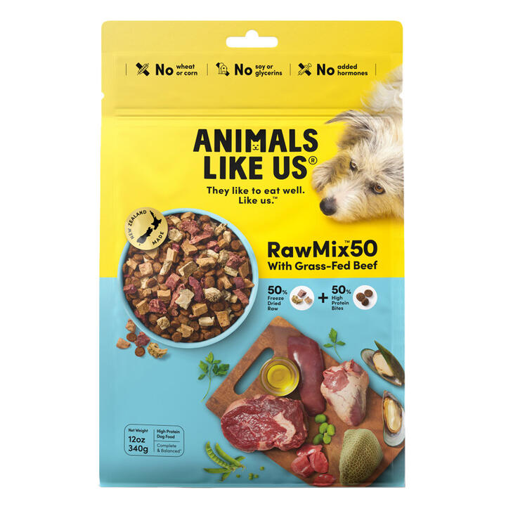 Animals Like Us Rawmix50 With Grass-Fed Beef Dry Dog Food 340 Gm
