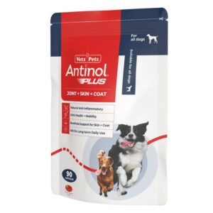 Antinol Plus Natural Anti Inflammatory Joint Mobility Skin And Coat Soft Gel Capsules For Dogs 90 Capsule