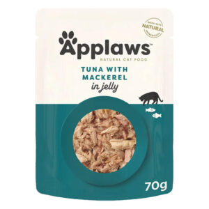 Applaws Natural Tuna With Mackerel In Jelly Wet Cat Food 70gm 16 Pouches