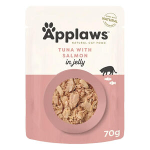 Applaws Natural Tuna With Salmon In Jelly Wet Cat Food 70gm 16 Pouches