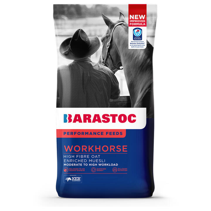 Barastoc Workhorse High Fibre Oat Enriched Muesli Performance Feeds For Horse 20 Kg