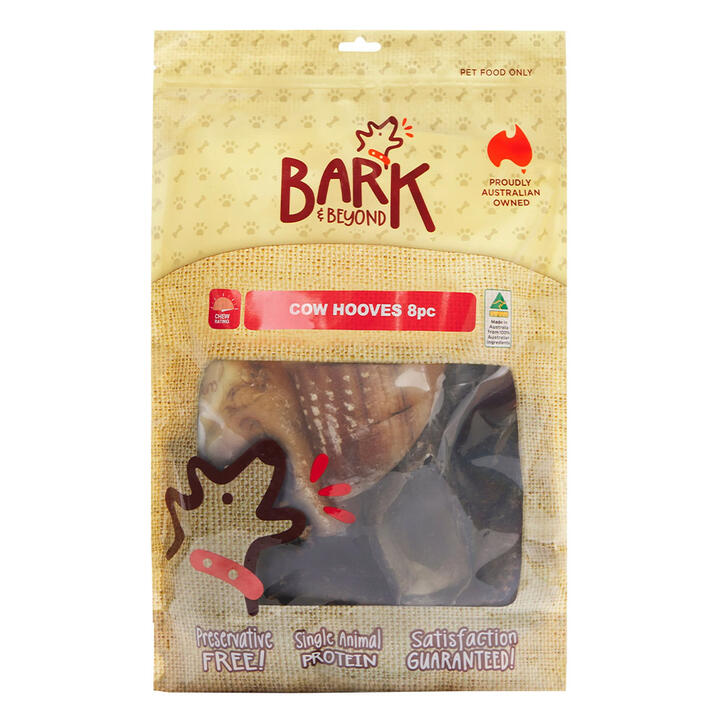 Bark & Beyond Cow Hooves Dental Care Pet Dog Chew 8 Piece