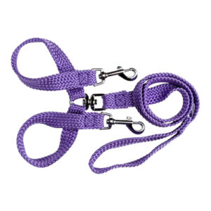 Beau Pets Double Nylon - Brace Lead - Purple 20 Mm X 135cm