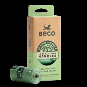 Beco Unscented Poop Bags With Handles Dispenser Compatible