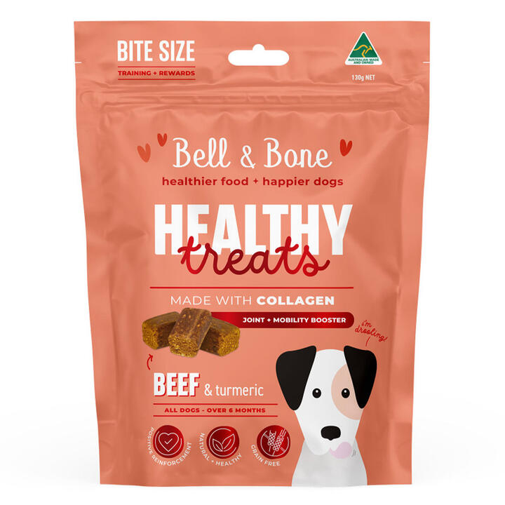 Bell And Bone Healthy Treats For Joint And Mobility Booster - Beef And Turmeric 130 Gm