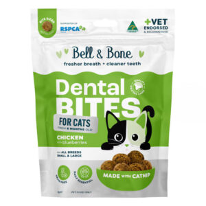 Bell & Bone Dental Bites For All Breeds Chicken With Blueberries Cat Treats 80 Gm