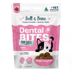 Bell & Bone Dental Bites For All Breeds Tuna With Spirulina Cat Treats 80 Gm