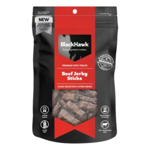 Black Hawk Beef Jerky Sticks Dog Treats 100 Gm