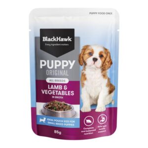 Black Hawk Original Puppy Lamb And Vegetables Wet Dog Food Pouch