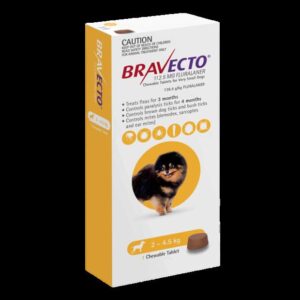 Bravecto Chews For Very Small Dog Yellow