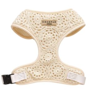Cocopup London Adjustable Neck Dog Harness Festival Crochet