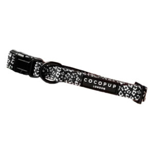 Cocopup London Collar For Dogs Black Leopard 1 X Large
