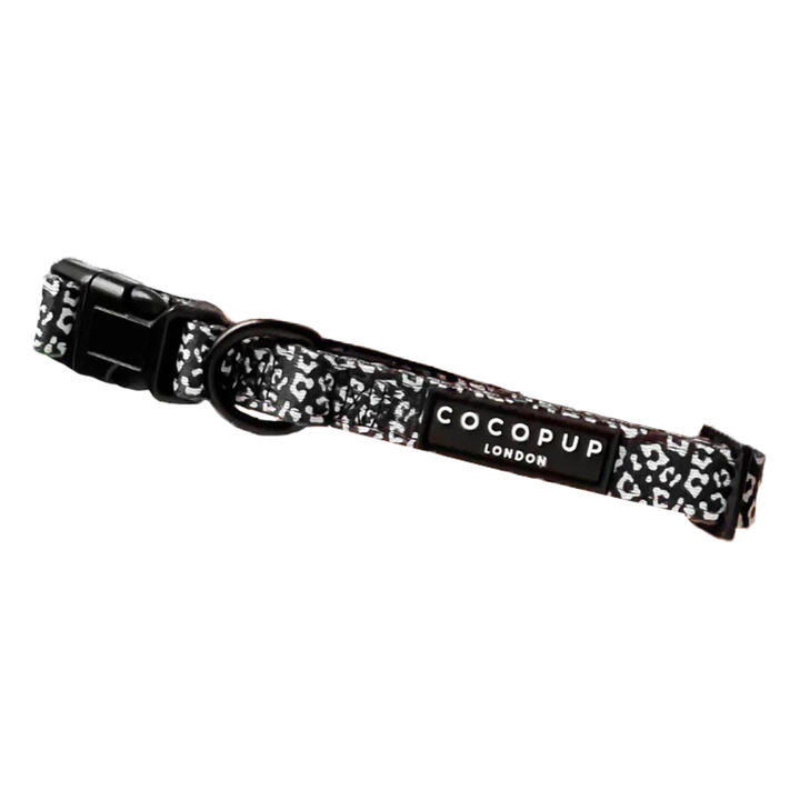Cocopup London Collar For Dogs Black Leopard 1 X Large