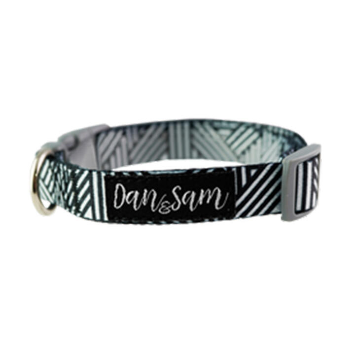 Dan & Sam Adjustable Polyester Webbing Collar For Dogs - Abstract 1 X Medium