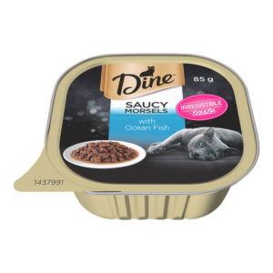 Dine Classic Collection Saucy Morsels With Ocean Fish Wet Cat Food 85gm 7 Pack
