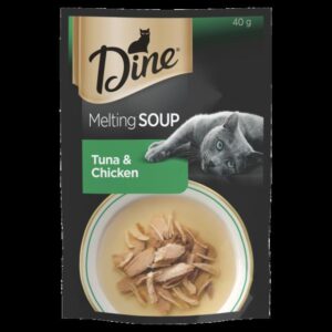 Dine Melting Soup Tuna And Chicken Wet Cat Food Pouch