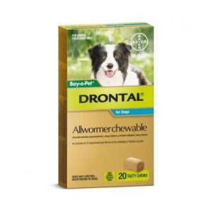 Drontal Allwormer Chew Medium 5.1-10kg 20 pack