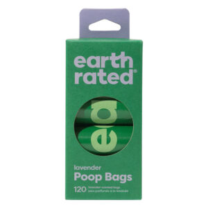 Earth Rated Dog Poop Bags Refill Rolls - Lavender Scented 120 Bags