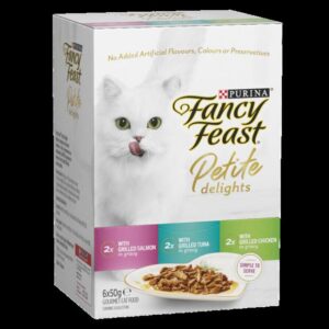 Fancy Feast Adult Petite Delights Salmon Tuna And Chicken Grilled Wet Cat Food